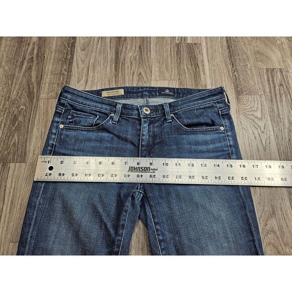 Adriano Goldschmied Womens Size 26 R Stevie Ankle Embroidered Denim Blue Jeans - Picture 8 of 11